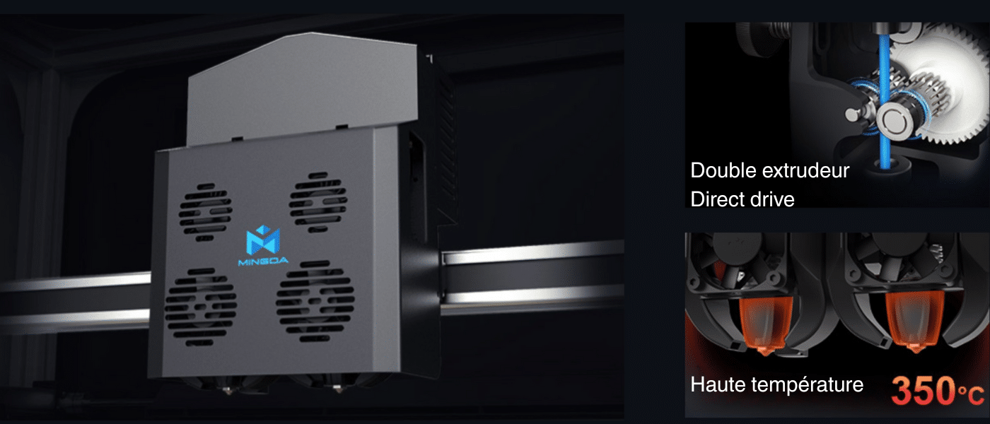 Double extrudeur Mingda