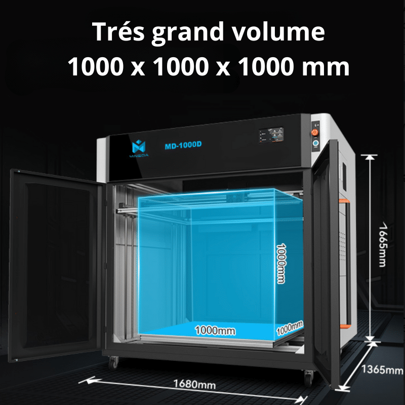 Mingda MD1000 D , tres grand volume
